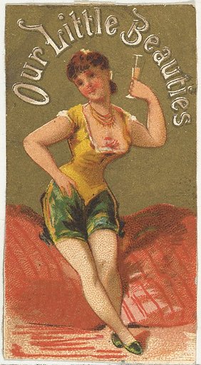 From the Girls and Children series (N58) promoting Our Little Beauties Cigarettes for Allen & Ginter brand tobacco products