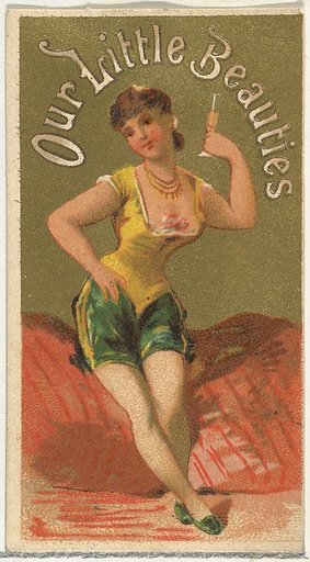 From the Girls and Children series (N58) promoting Our Little Beauties Cigarettes for Allen & Ginter brand tobacco products