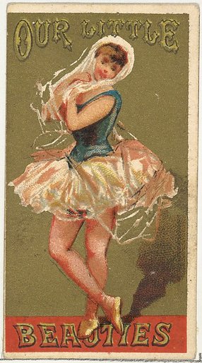 From the Girls and Children series (N58) promoting Our Little Beauties Cigarettes for Allen & Ginter brand tobacco products