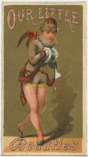From the Girls and Children series (N58) promoting Our Little Beauties Cigarettes for Allen & Ginter brand tobacco products
