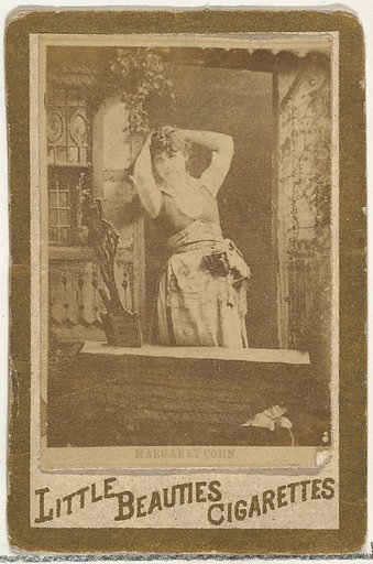 Margaret Cohn, from the Actresses and Celebrities series (N60, Type 1) promoting Little Beauties Cigarettes for Allen & Ginter brand tobacco products