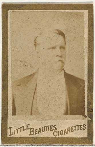 From the Actresses and Celebrities series (N60, Type 1) promoting Little Beauties Cigarettes for Allen & Ginter brand tobacco products
