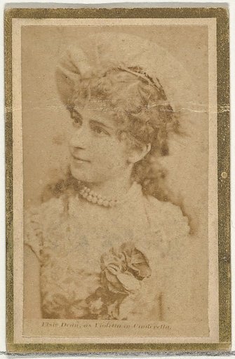 Elsie Dean as Violetta in Cinderella, from the Actresses and Celebrities series (N60, Type 2) promoting Little Beauties Cigarettes for Allen & Ginter brand tobacco products