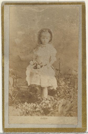 Lillie, from the Actresses and Celebrities series (N60, Type 2) promoting Little Beauties Cigarettes for Allen & Ginter brand tobacco products