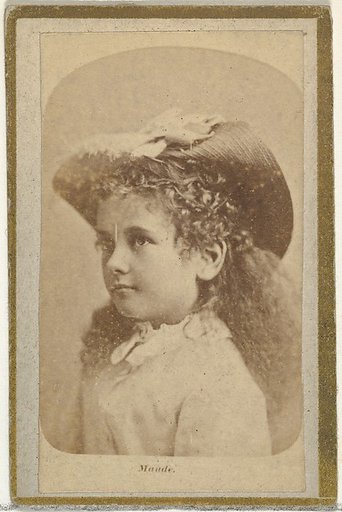Maude, from the Actresses and Celebrities series (N60, Type 2) promoting Little Beauties Cigarettes for Allen & Ginter brand tobacco products