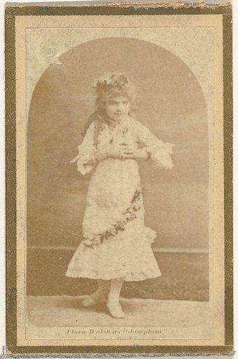 Flora Walsh as Josephine, from the Actresses and Celebrities series (N60, Type 2) promoting Little Beauties Cigarettes for Allen & Ginter brand tobacco products