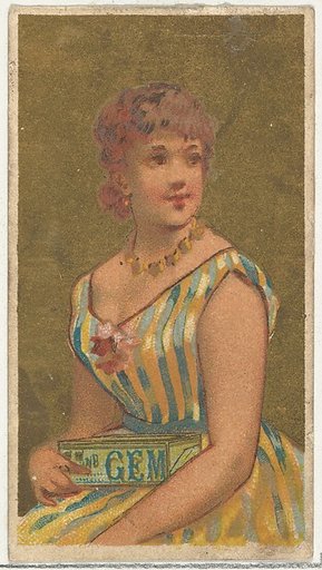 From the Girls and Children series (N65) promoting Richmond Gem Cigarettes for Allen & Ginter brand tobacco products