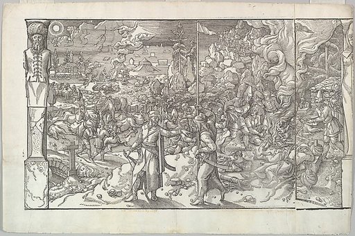 A Military Camp in Slovenia from the frieze Ces Moeurs et fachons de faire de Turcz (Customs and Fashions of the Turks)