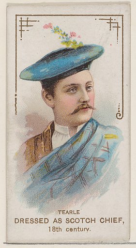 Tearle Dressed as Scotch Chief of the 18th Century, from the set Actors and Actresses, First Series (N70) for Duke brand cigarettes