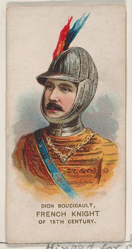 Dion Boucicault as a French Knight of the 18th Century, from the set Actors and Actresses, First Series (N70) for Duke brand cigarettes