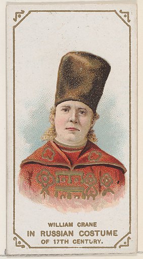 William Crane in a Russian Costume of the 17th Century, from the set Actors and Actresses, First Series (N70) for Duke brand cigarettes