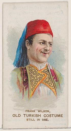 Frank Wilson in Old Turkish Costume, from the set Actors and Actresses, First Series (N70) for Duke brand cigarettes