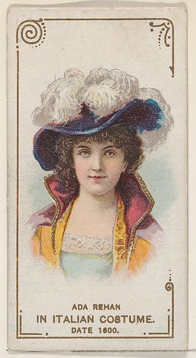 Ada Rehan in Italian Costume of 1600, from the set Actors and Actresses, Second Series (N71) for Duke brand cigarettes