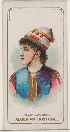 Helen Dauvray in Algerian Costume, from the set Actors and Actresses, Second Series (N71) for Duke brand cigarettes