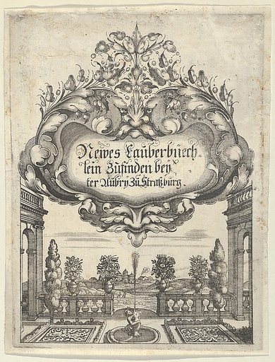 Title Page, from "Newes Lauberbuechlein"