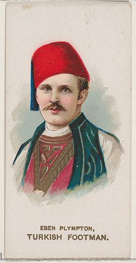 Eben Plympton Dressed as Turkish Footman, from the set Actors and Actresses, Second Series (N71) for Duke brand cigarettes