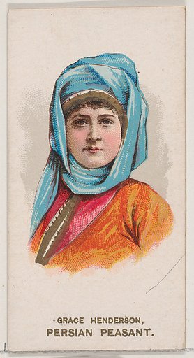 Grace Henderson Dressed as Persian Peasant, from the set Actors and Actresses, Second Series (N71) for Duke brand cigarettes