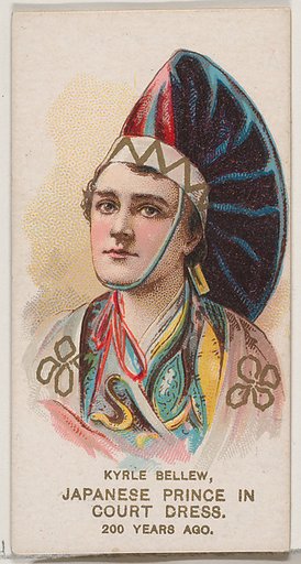 Kyrle Bellew as Japanese Prince in Court Dressof 200 Years Ago, from the set Actors and Actresses, Second Series (N71) for Duke brand cigarettes