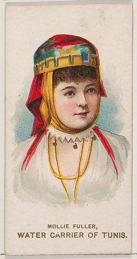 Mollie Fuller as a Water Carrier of Tunis, from the set Actors and Actresses, Second Series (N71) for Duke brand cigarettes