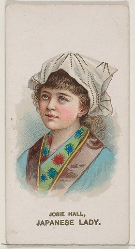 Josie Hall in Costume of Japanese Lady, from the set Actors and Actresses, Second Series (N71) for Duke brand cigarettes