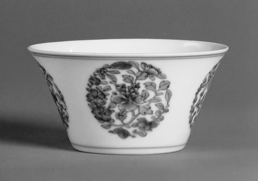 Cup with floral medallions