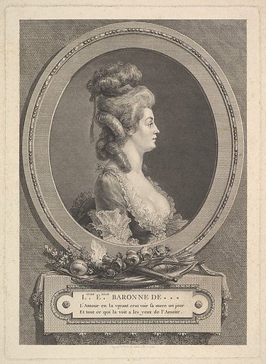 Portrait of Louise Émilie Baronne de ***