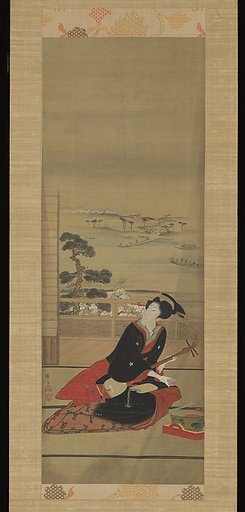 Female Entertainer with Shamisen