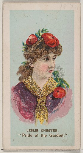 Leslie Chester as "Pride of the Garden," from the series Fancy Dress Ball Costumes (N73) for Duke brand cigarettes