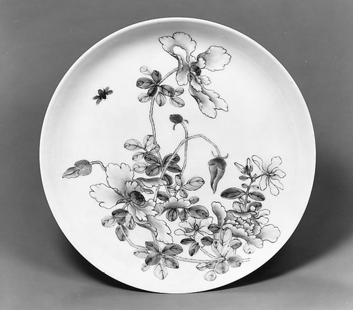 Dish with flowers
