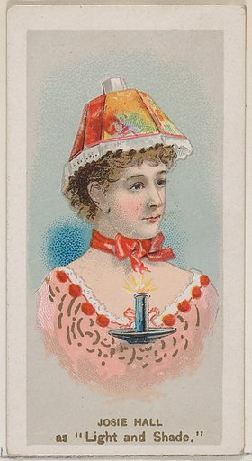 Josie Hall as "Light and Shade," from the series Fancy Dress Ball Costumes (N73) for Duke brand cigarettes