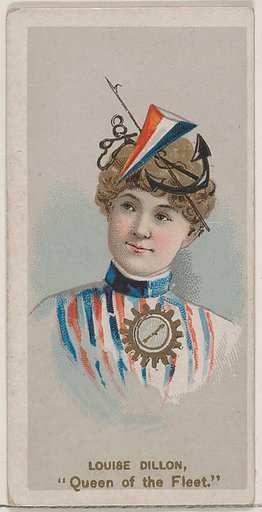 Louise Dillon as "Queen of the Fleet," from the series Fancy Dress Ball Costumes (N73) for Duke brand cigarettes