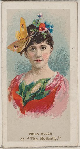 Viola Allen as "The Butterfly," from the series Fancy Dress Ball Costumes (N73) for Duke brand cigarettes