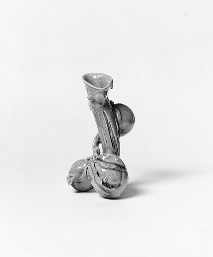 Vase in the shape of peach branch