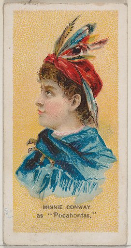 Minnie Conway as "Pocahontas," from the series Fancy Dress Ball Costumes (N73) for Duke brand cigarettes