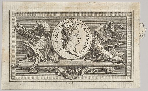Medal with Portrait of Caligula in the 6th Book, from Tibère ou les six premiers livres es Annales de Tacite Traduits par M. l'abbé de la Bléterie Professeur d'Eloquence au Collège Royal et de l'Académie Royale des Inscriptions et Belles-lettres. A Paris de l'Imprimerie Royale