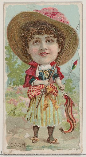Loach, from the series Fishers and Fish (N74) for Duke brand cigarettes