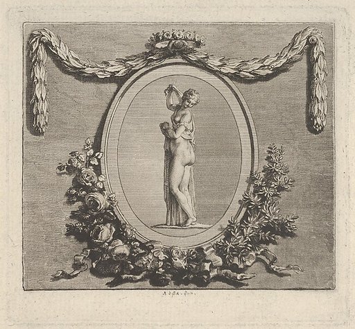 Cul-De-Lamp ad the End of the Volume, Page 91, from Dissertation sur les attributs de Vénus qui a obtenu l'Accessit au judgement de l'Académie Royale des Inscriptions et Belles-Lettres à la séance ublique du mois de Novembre 1775. Par M. L'Abbé de La Chau, biliothécaire, secrétaire Interprète et Gar