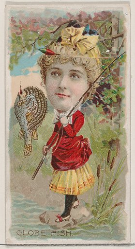 Globe Fish, from the series Fishers and Fish (N74) for Duke brand cigarettes