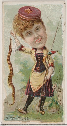 Pipe Fish, from the series Fishers and Fish (N74) for Duke brand cigarettes