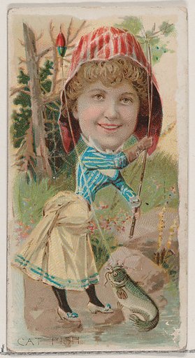 Catfish, from the series Fishers and Fish (N74) for Duke brand cigarettes