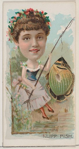 Klipp Fish, from the series Fishers and Fish (N74) for Duke brand cigarettes