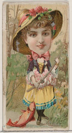 Mullet, from the series Fishers and Fish (N74) for Duke brand cigarettes