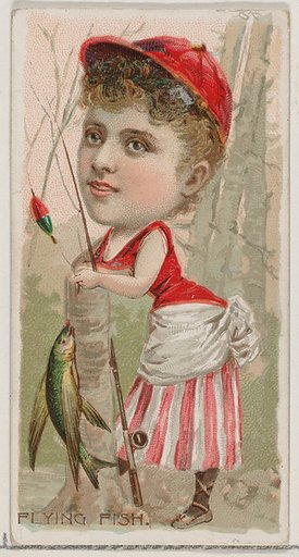 Flying Fish, from the series Fishers and Fish (N74) for Duke brand cigarettes