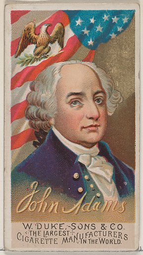 John Adams, from the series Great Americans (N76) for Duke brand cigarettes