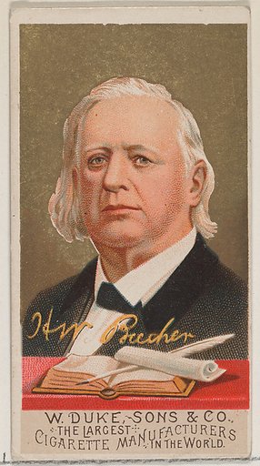 H.W. Beecher, from the series Great Americans (N76) for Duke brand cigarettes