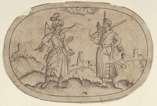 A Turkish Man and a Polish Man, from "Das Bossenbüchlein"