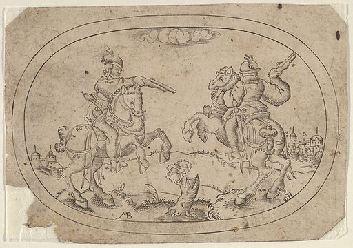 Two Riders, from "Das Bossenbüchlein"