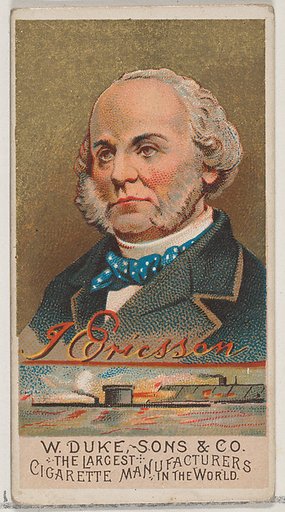 J. Ericsson, from the series Great Americans (N76) for Duke brand cigarettes