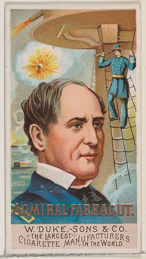 Admiral Farragut, from the series Great Americans (N76) for Duke brand cigarettes