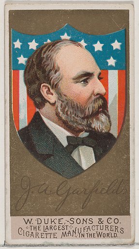 James A. Garfield, from the series Great Americans (N76) for Duke brand cigarettes